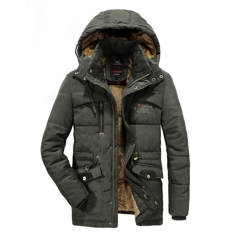 VELVET Winter Parka With Hood 2020 Casual Jacket Men's Windbreaker Warm Padded Overcoat Plus Asian Size L-5XL 6XL 7XL 8XL Coats