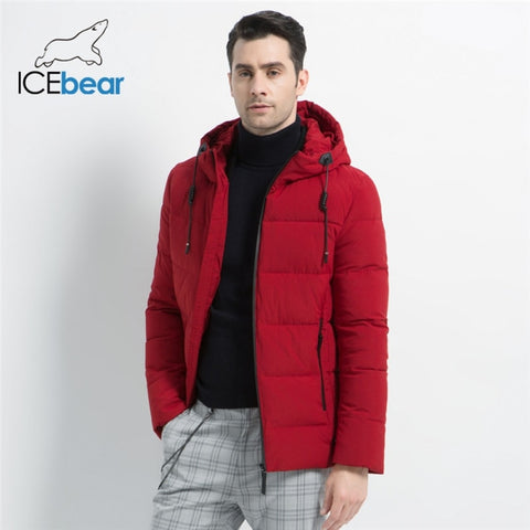 ICEbear 2019 New Men's Winter Jacket High Quality Men's Coat Hooded Male Coat Thicken Warm Man Apparel MWD18925I