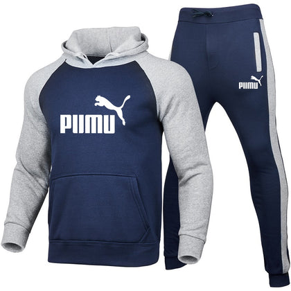 2020Autumn Winter Hot Brand Male Two Pieces Sets Thick Hoodies Tracksuit Men / Women Sportswear Gyms Fitness Training Sweatshirt