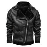 Brand Leather Jacket Men Winter Warm Thick Plus Size M-4XL Punk Faux PU Leather Jackets Motorcycle Retro Jacket Outerwear Coats