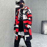Trench Coat Men Hooded Jacket Hip Hop Streetwear Hood Coat For Man Fashion Autumn