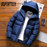 Quality Mens Parka Winter Jacket Men 2020 New Cotton Padded Puffer Jackets Men Fashion Top Zipper Up Solid Color Outerwear Coats